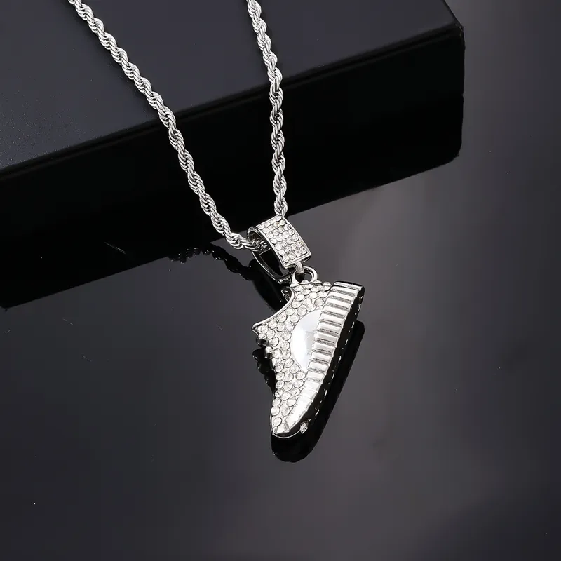 Hip-hop Vintage Style Rock Shoe Charm Delicate Pendant Necklace