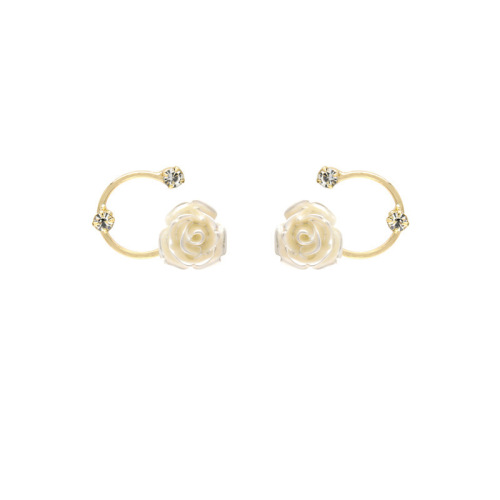 Retro French light luxury flower earrings TJ-BR-0155